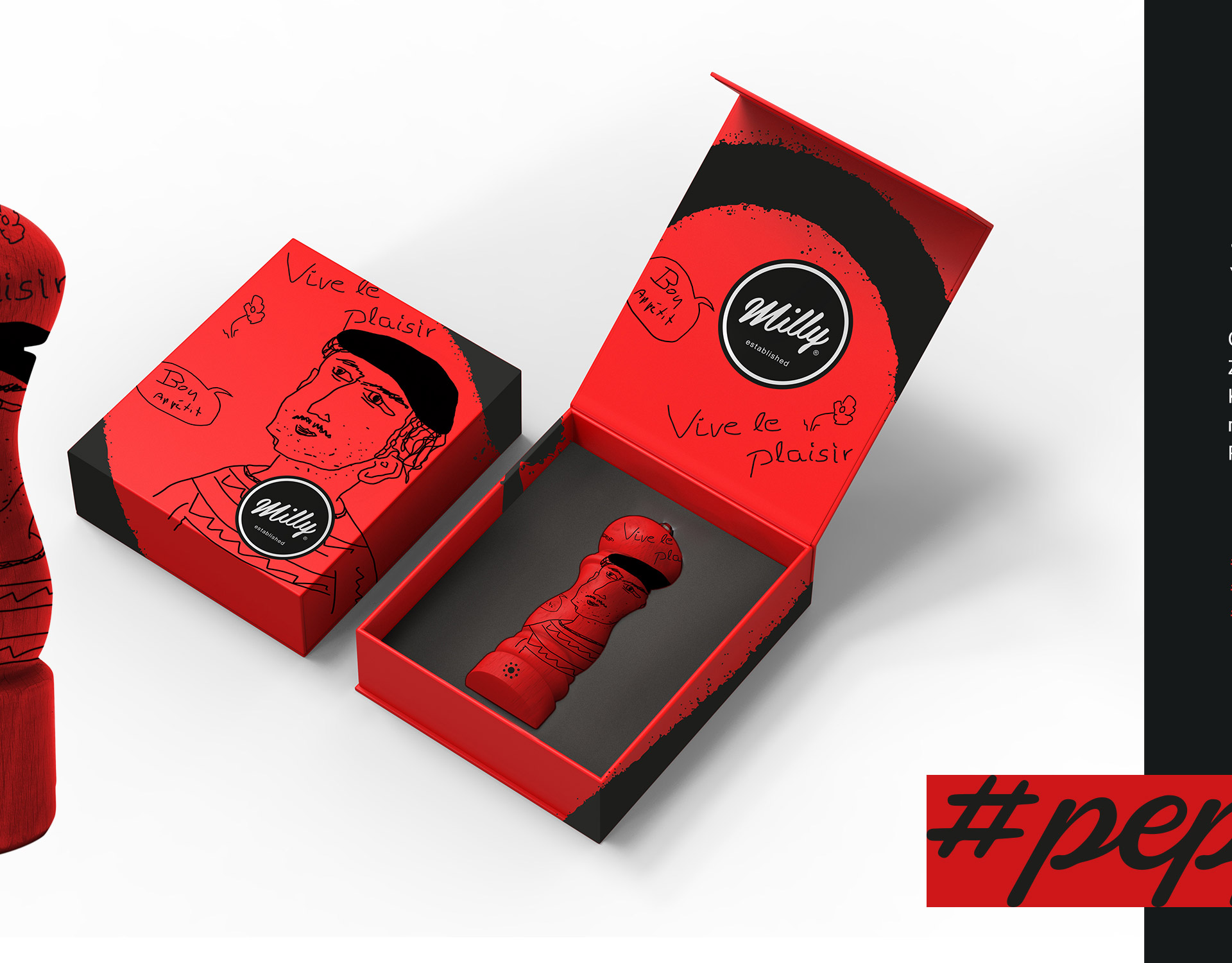 Packagingdesign für die Marke: MILLY erstellt bei P12-Fresh